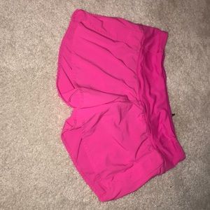 lulu lemon pink shorts. been worn a few times.